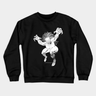 MSAB! BlackPantherBlackout Black and White Crewneck Sweatshirt